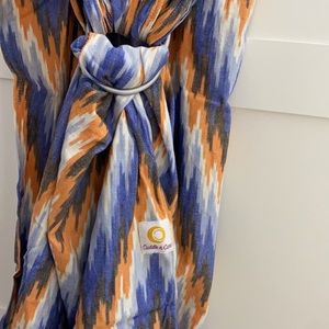 Ring sling baby carrier